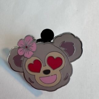Aulani Emoji ShellieMay Duffy Bear Heart Eyes Disney Pin (D1)