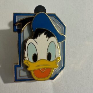 Block Letters - Donald 'D' 2005 Disney Pin E2