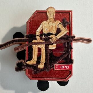 C-3P0 Sitting in Ewok Litter Chair Endor The Forrest Moon 2023 Disney Pin E3