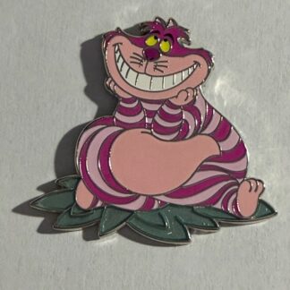 Cheshire Cat - Sitting on Green Leaves - Alice in Wonderland 2024 Disney Pin G1