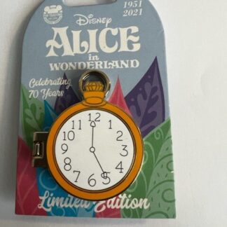 DCA LE Alice In Wonderland Pocket Watch Queen Of Hearts LE Disney Pin (B)