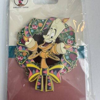 DEC Lumiere Holiday Wreath Beauty And The Beast LE 400 Disney Pin B