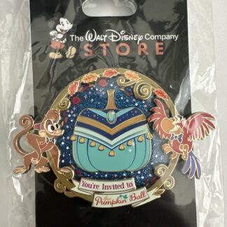 DEC TWDC Pumpkin Ball Aladdin Jasmine Abu Iago LE 250 Pin Disney Cast (B)