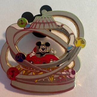 DISNEY 2003 MICKEY DRIVING AUTOPIA CAR TOMORROWLAND SPACE RANGER SPIN PIN (C4)