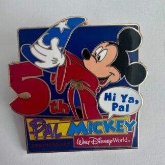 DISNEY WDW PAL MICKEY 5TH ANNIVERSARY SORCERER HAT FANTASIA LE 500 PIN (A1)