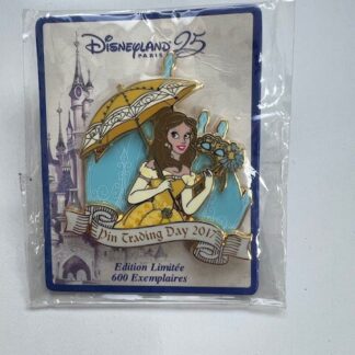 DLP Belle Pin Trading Day 25th Anniversary Beauty And The Beast LE Disney Pin B