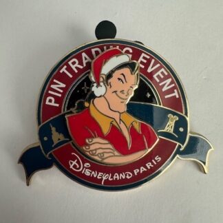 DLP Paris Gaston Christmas Pin Trading Event Disney Santa Hat (E8)