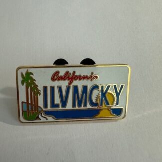 DLR California ILVMCKY License Plate Disney Pin 4928 (A4)
