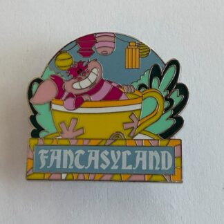 DLR - Cheshire Mad Tea Party - Fantasyland - Lands - Booster 2024 Disney Pin A6
