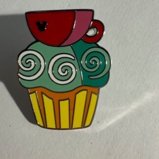 DLR - Mad Tea Party Cupcake - Treats - Hidden Disney 2025 Disney Pin D6