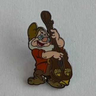 DS Doc Playing the Bass Fiddle Snow White Seven Dwarfs 2007 Disney Pin F2