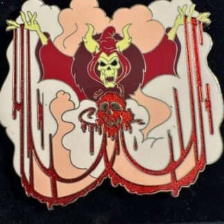 DS Horned King Black Cauldron Paint Drip Villain Jumbo Pin LE 300 77587 *Flaw*