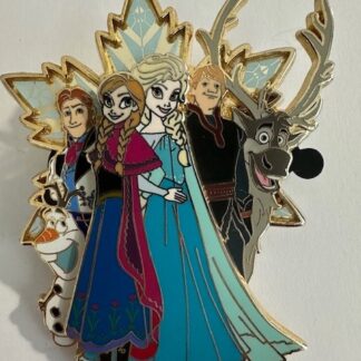 DSSH Anna Elsa Hans Kristoff Olaf and Sven Frozen Jumbo 2014 LE500 Disney Pin E2