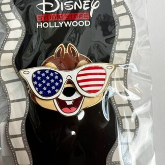 DSSH DSF Patriotic Chip Red White And Blue LE 400 Disney Pin (B)