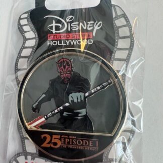 DSSH Darth Maul Red Light Saber Phantom Menace 25th Anniversary Disney Pin (B)