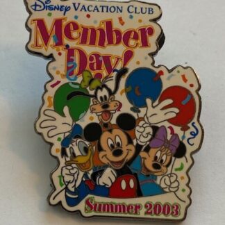 DVC Member Day Pin Summer 2003 Goofy Donald Mickey Minnie Disney Pin (A1)