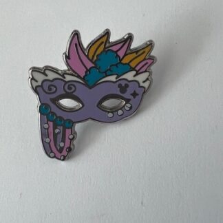 Daisy Duck Mardi Gras Mask Carnevale Hidden Mickey 2020 Disney Pin (E7)