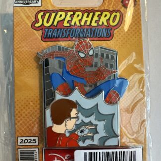 Disney 25th Anniversary Limited Edition Spider-Man Superhero Transformations Pin