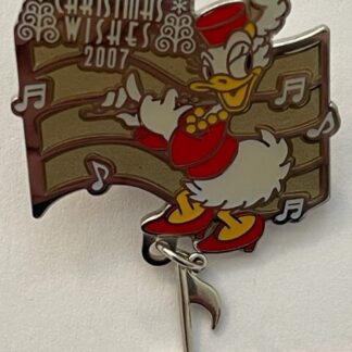 Disney Ambassador Hotel Novelty Pin Badge Christmas Wishes Daisy 2007 (C6)