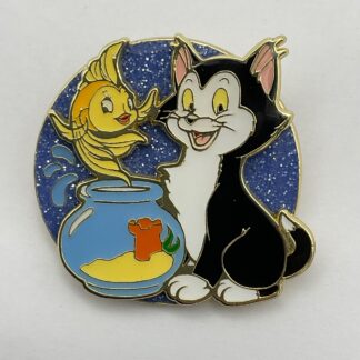Disney BoxLunch Loungefly Figaro & Cleo Fishbowl Glitter Pin 2025 H1