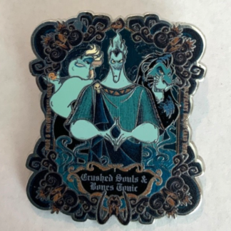 Disney Boxlunch Monogram Villains Crushed Souls Hades Ursula Scar Enamel Pin H4