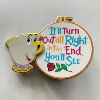 Disney DSSH 2025 Cross Stitch Chip It’ll Turn Out All Right LE 400 Pin F3
