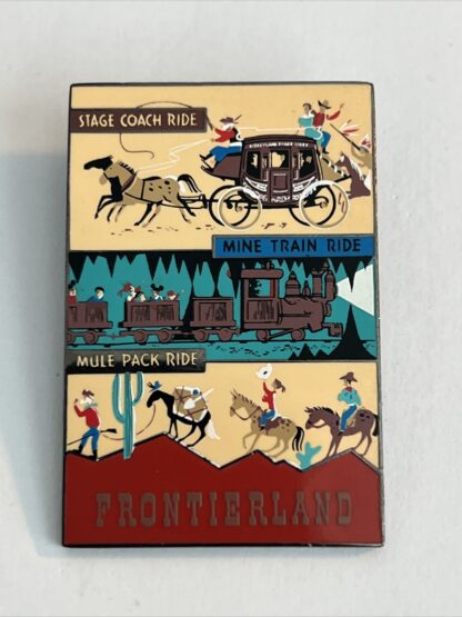 Mine Train Ride Poster Disney Disneyland Attraction Poster Frontierland Stagecoach Mine Train ...
