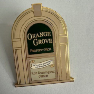 Disney Disneyland Cast Member Main Street Orange Grove Windows Pin Set (B2)