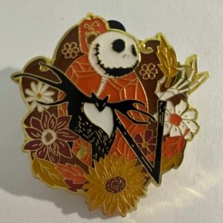 Disney Loungefly Pin Jack Skellington Floral Nightmare Before Christmas (E5)