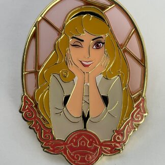 Disney Loungefly Stained Glass Portrait Pin Briar Rose Sleeping Beauty H2
