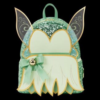 Disney Loungefly Tinker Bell Sequin Holiday Mini Backpack New with Tags