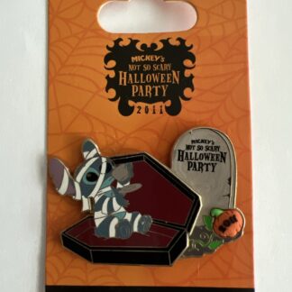 Disney MNSSHP 2011 Not So Scary Halloween Party Mummy Stitch in Coffin Pin B