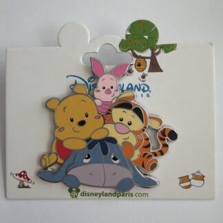 Disney Paris Winnie Pooh Friends Piglet Eeyore Tigger Cluster Pin DLP DLRP B