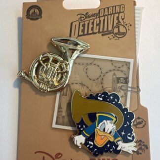 Disney Parks 2026 Daring Detectives Mickey’s Philharmagic Donald LE 2 Pin Set