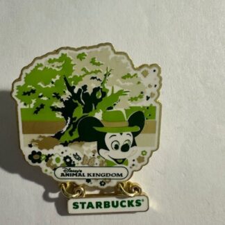 Disney Parks WDW Mickey Mouse Starbucks Coffee Animal Kingdom Tree Pin (C9)