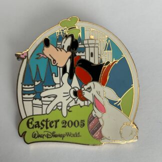Disney Pin Easter 2005 Goofy Castle WDW LE 1500 Bunny Egg Hunt F5