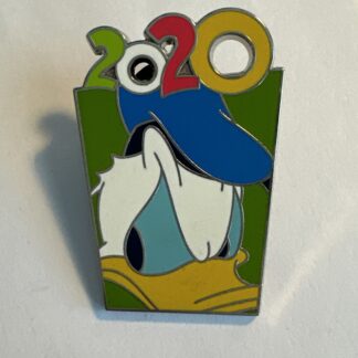 Disney Pin Trading Year 2020 Donald Duck Green Rectangle Angry Face Donald A2
