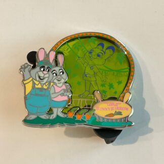 Disney Store Park Pin 2 of 8 Zootopia Judy  & Nick Blue Stained Glass LE 500 F6