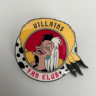 Disney Trading Pin Loungefly Cruella de Vil Villains Fan Club F7