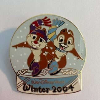 Disney WDW Chip and Dale Skating Winter 2004 Surprise Pin (C3)