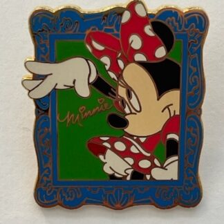 Disney World Minnie Mouse Picture Frame Portrait Collectible Pin (C8)