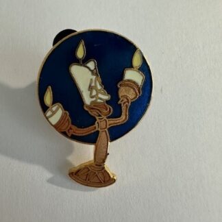 Disneyland - Beauty and the Beast - Lumiere Blue Background Pin (A4)