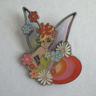 Disneyland Paris Tinker Bell Flowers Stained Glass Wings DLP Disney Pin G4