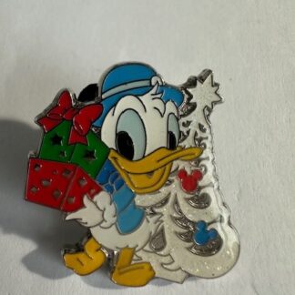 Donald Duck - White Christmas Tree - Game Prize - Christmas - TDS Disney Pin B8