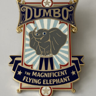 Dumbo The Magnificent Flying Elephant Circus Poster Disney Pin A5