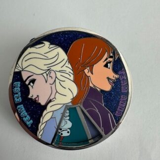 Elsa Anna Team Frozen Charade Spinner Game Night One Family 2022 Disney Pin C3