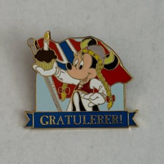 Epcot Food Wine Festival 2010 Norway Gratulereer Minnie Disney Pin F2