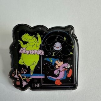 Fantasia Mystery Japan Brooms Hyacinth Hippo Fish Sorcerer Mickey Disney Pin B8
