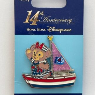 HKDL 14th Anniversary Shelliemay Boat Sailor Disney Pin (B)