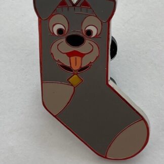 HKDL Hong Kong Disney Disneyland Game Pin Tramp Sock (B6)
